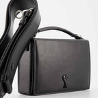 Bolsas transversais Mala de Almoço em Couro Ami PARIS Preto Unissex