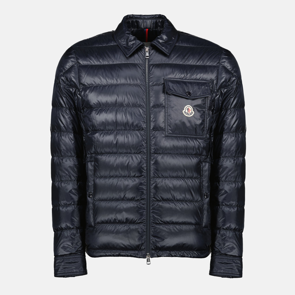 Image de l'article Doudoune Mourillon bleu marine de la marque Moncler pour Homme - Saison Printemps-Été 2026 - Vue de Face