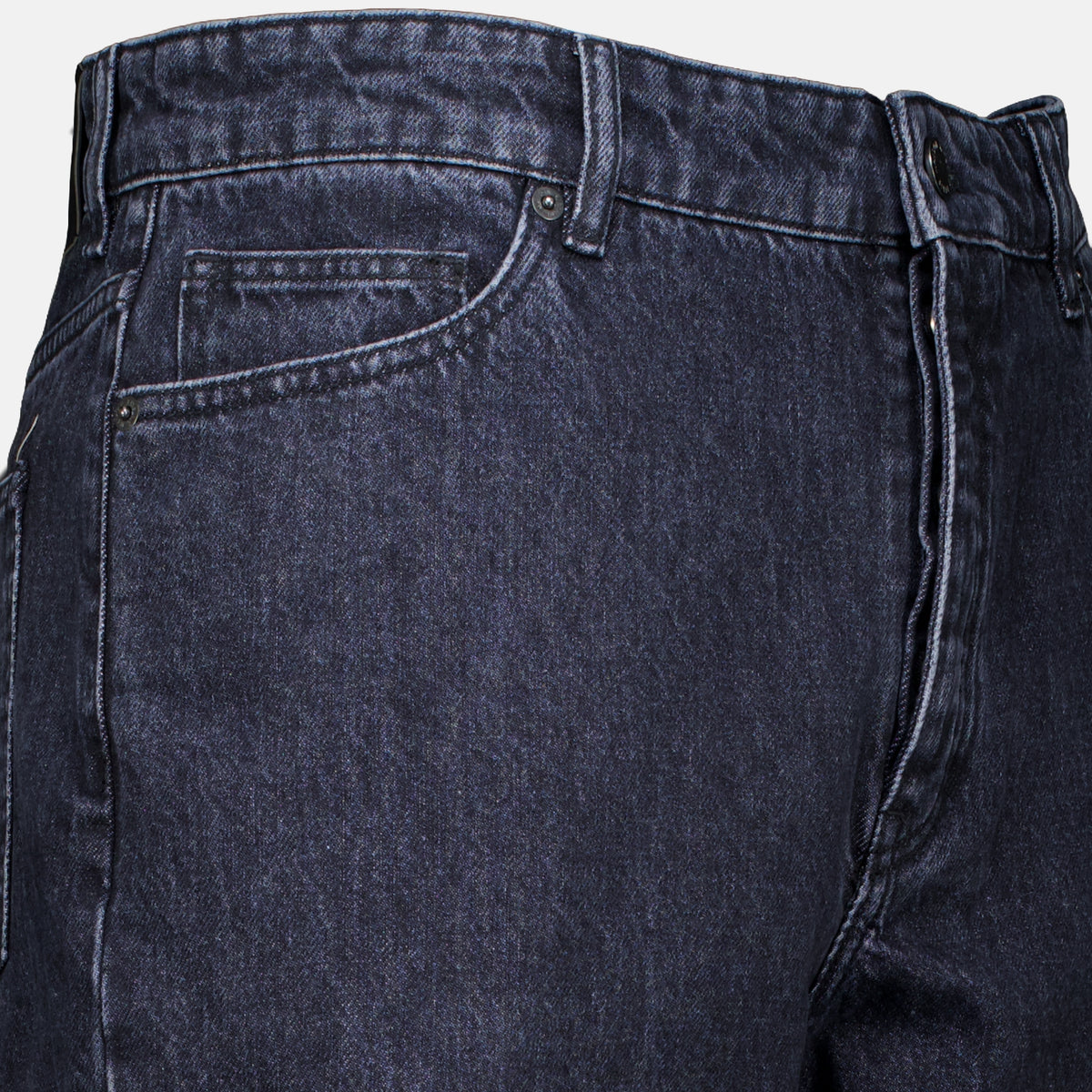 Pantalons Jean délavé noir Maison Kitsune Noir Homme