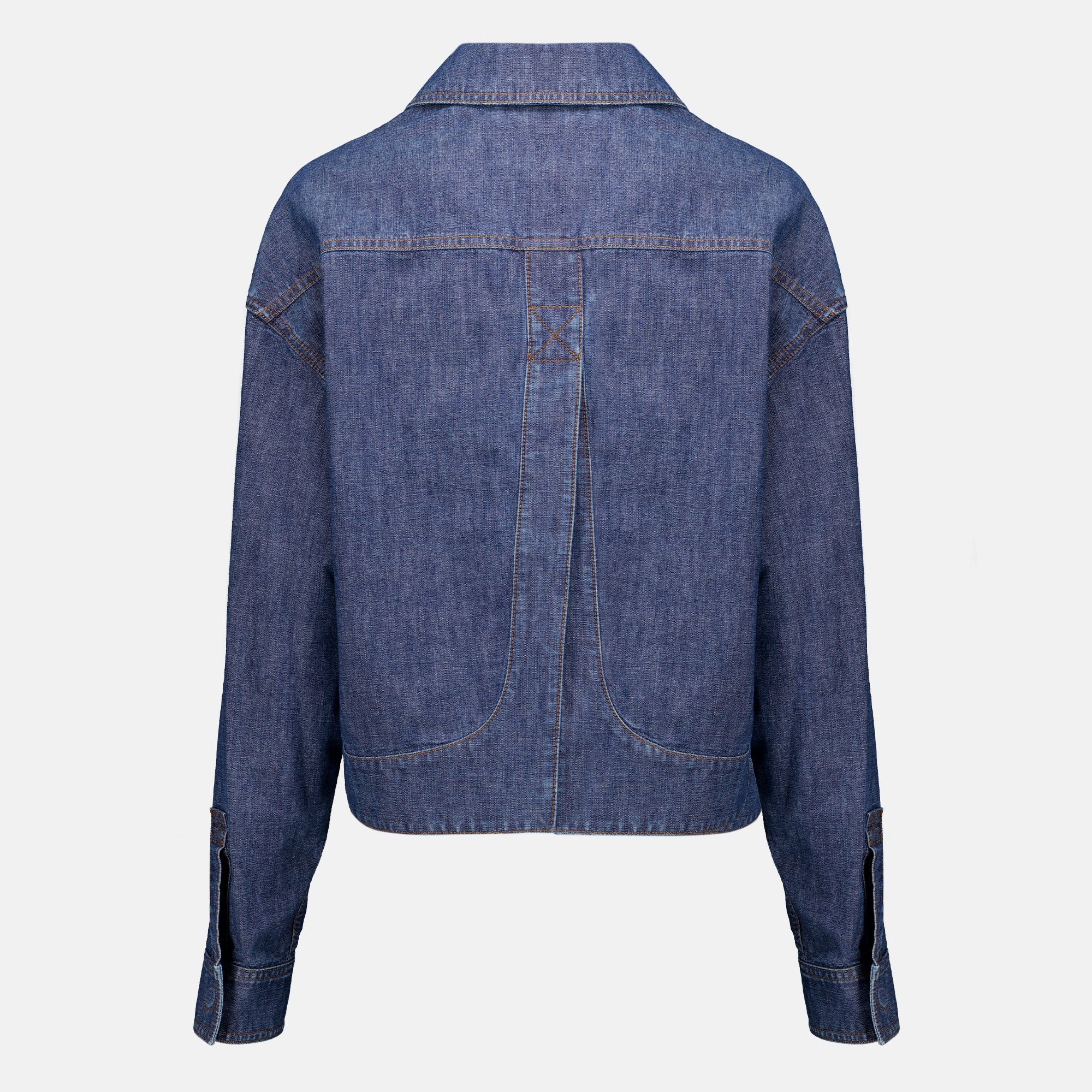 Vestes Blaue Denimjacke Fendi Bleu Femme