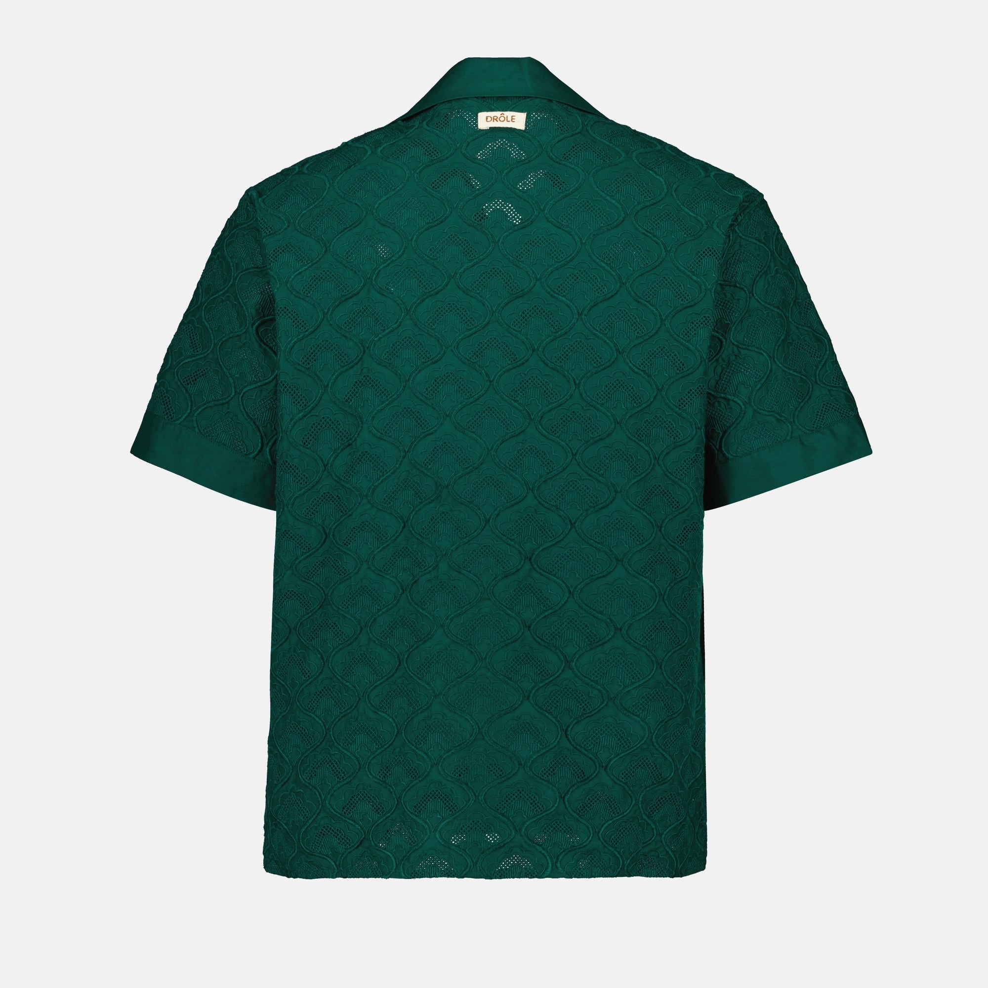 Camisas Camisa de Tapicería Bordada Drole De Monsieur Verde Homme