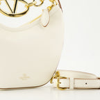 Borse a tracolla Borsa Hobo VLogo Moon Valentino Garavani Beige Femme