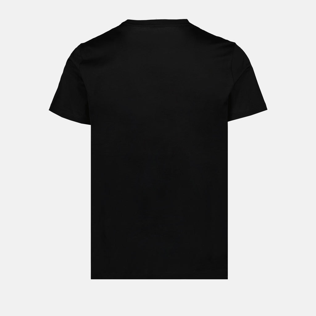 Tシャツ T-shirt à double logo Moncler 黒 Homme