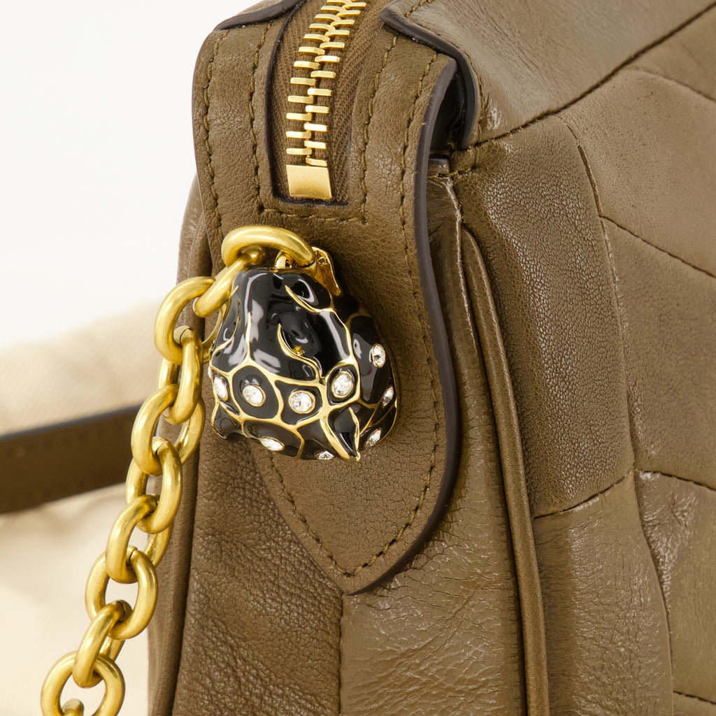 Image of the brown Panthea mini bag by Valentino Garavani for Women - Spring-Summer 2026 - Detailed View_3