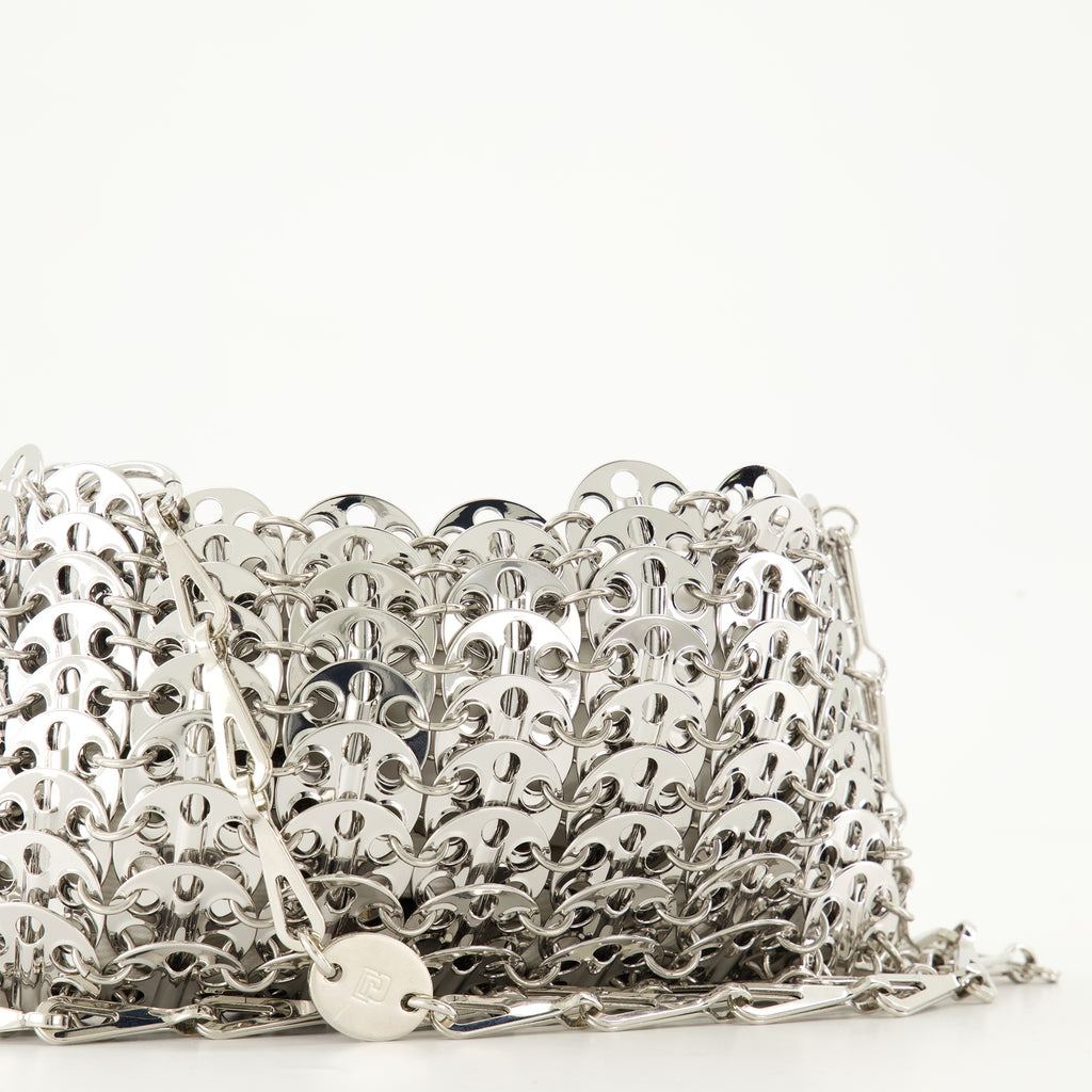 핸드백 및 숄더백 아이코닉 1969 실버 나노 백 Rabanne 은 여성
