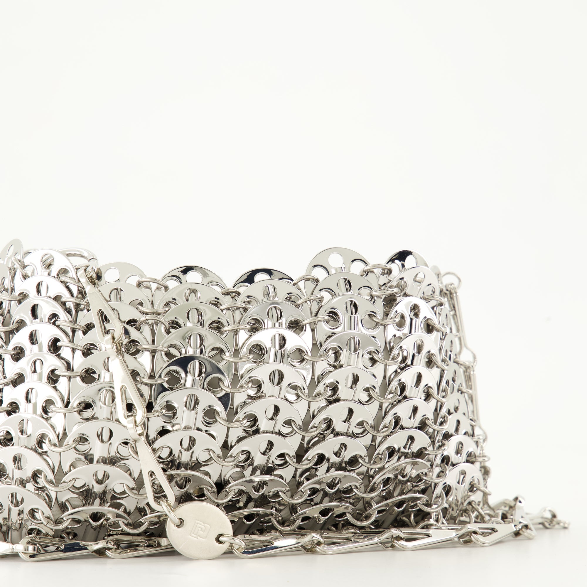 핸드백 및 숄더백 아이코닉 1969 실버 나노 백 Rabanne 은 여성