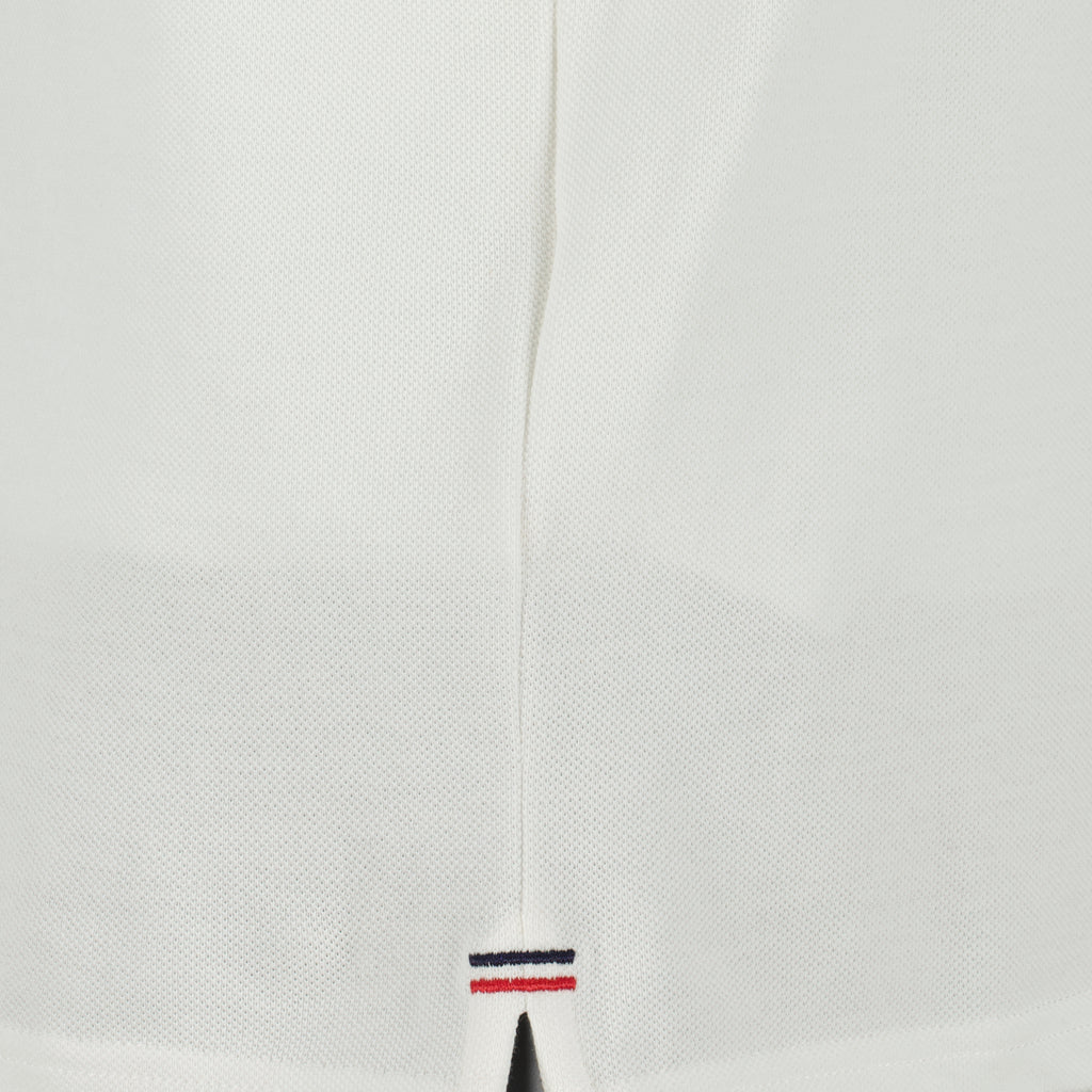 Polos ホワイトコットンピケポロ Moncler Blanc Homme