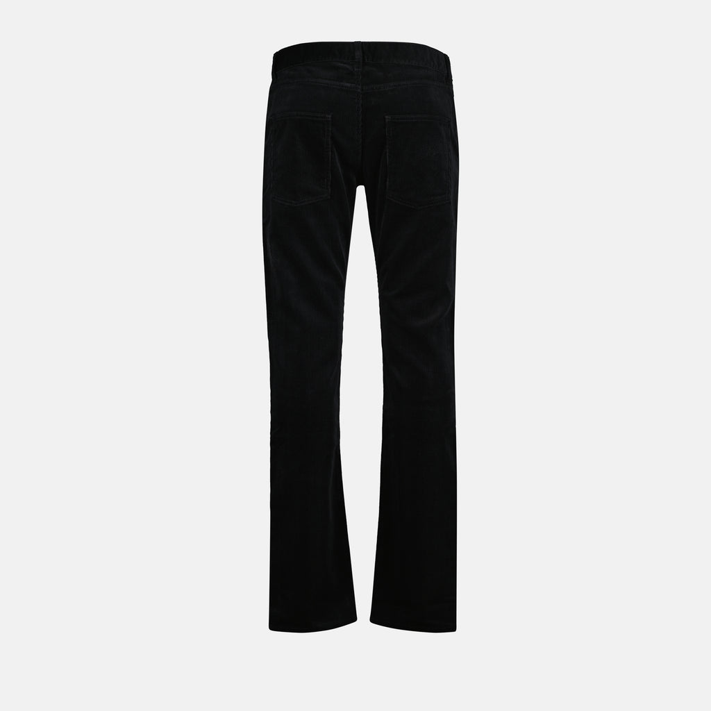 Pantalons Jean en velours Saint Laurent Noir Homme