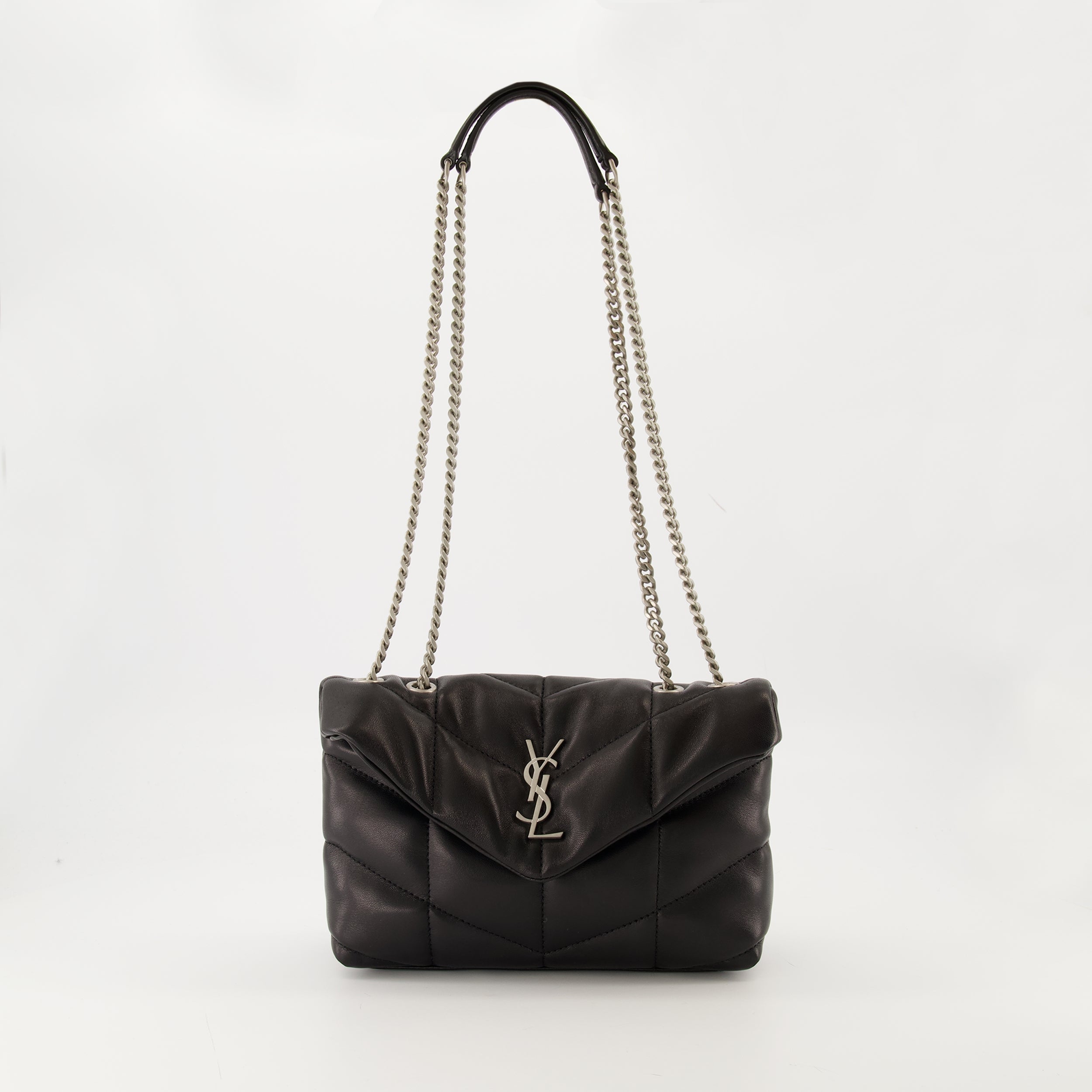 Image of the Saint Laurent Puffer Toy Bag for Women - Autumn-Winter 2025 - Front View