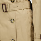 Manteaux Beige Long Heritage Trench Burberry Beige Femme