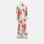 Robes F6AEHT GDA9E ha3vl garofani fdo bco nat Dolce & Gabbana Rose Femme