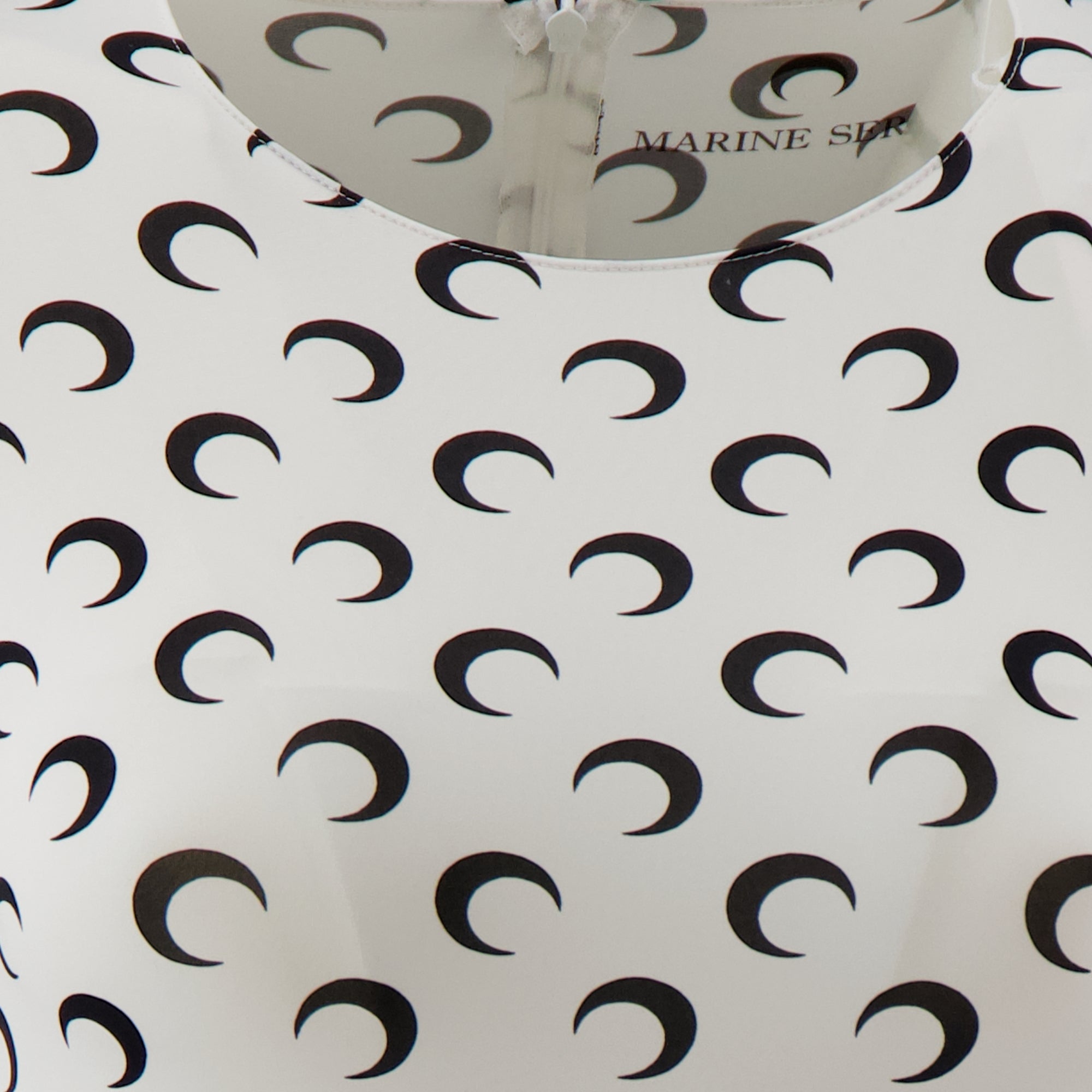 Image de l'article Combinaison longue Jersey Moon blanche de la marque Marine Serre pour Femme - Saison Automne-Hiver 2025 - Vue détaillée_1