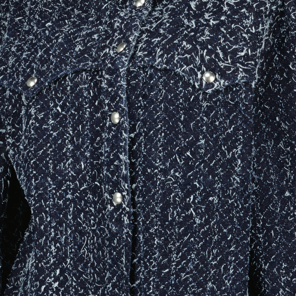 Vestes Surchemise en denim bouclé bleu foncé Iro Bleu foncé Femme