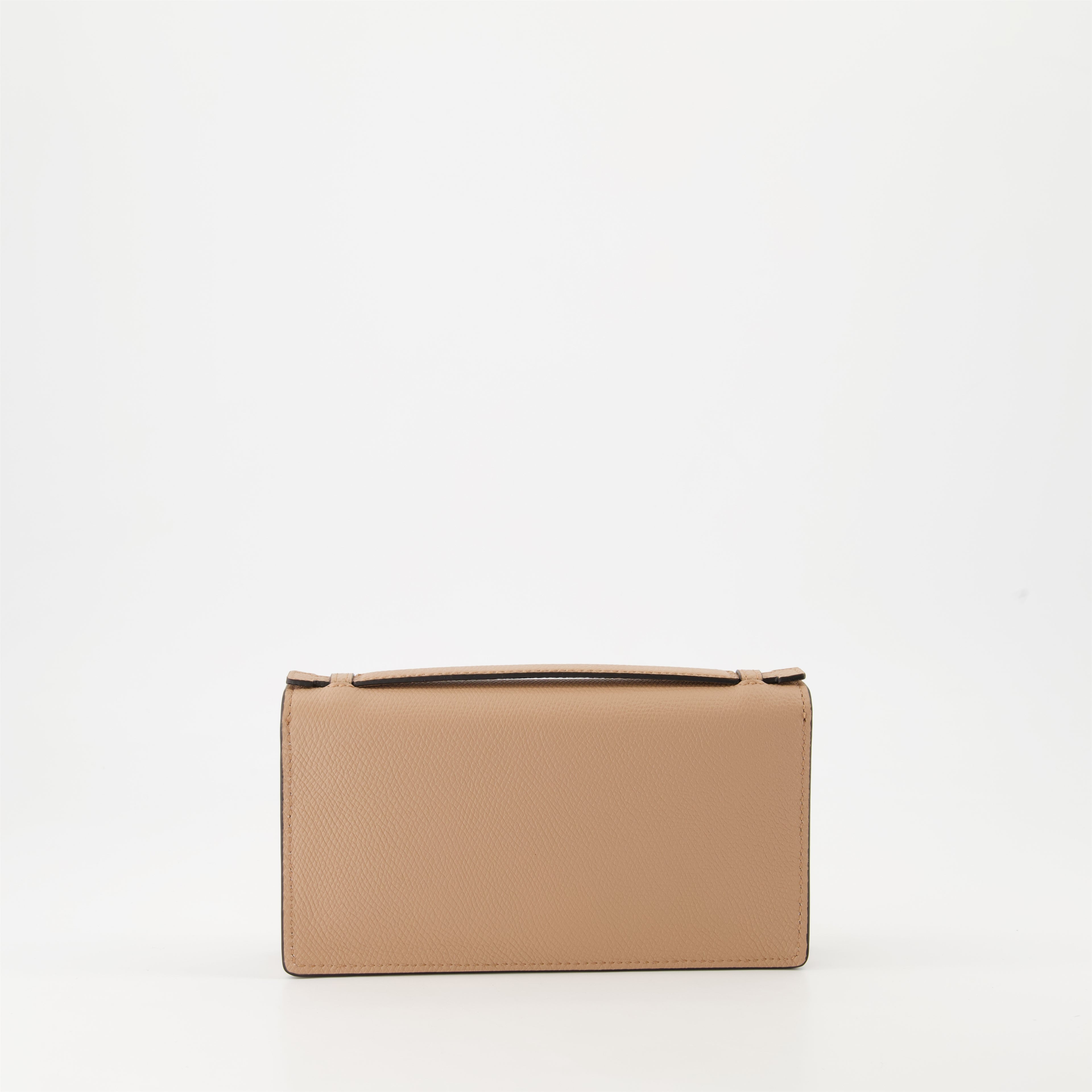 スモールレザーグッズ Portefeuille VLogo à chaîne Valentino Garavani ピンク Femme