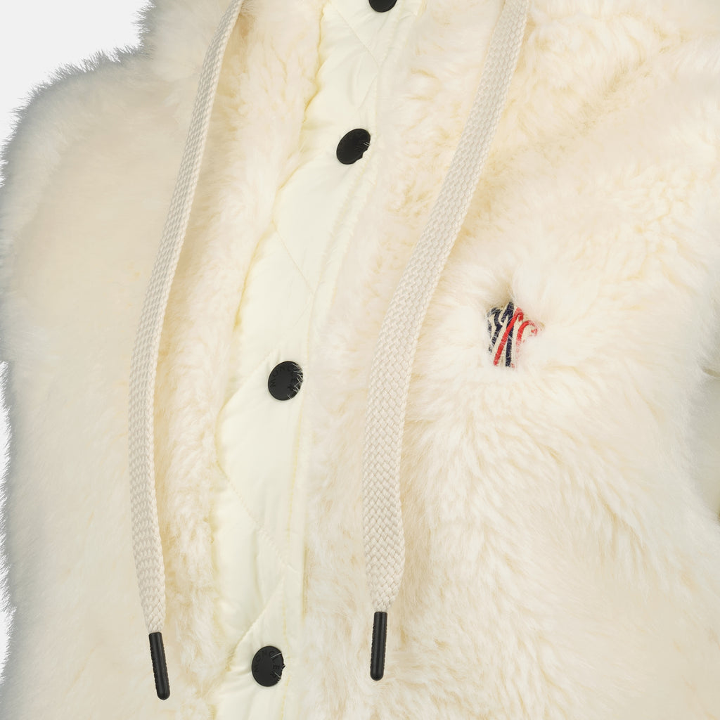 Immagine del gilet senza maniche Arve in teddy del marchio Moncler Grenoble per Uomo - Stagione Autunno-Inverno 2025 - Vista Dettagliata_1