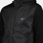 Jacken Veste bi-matière Prada Schwarz Homme