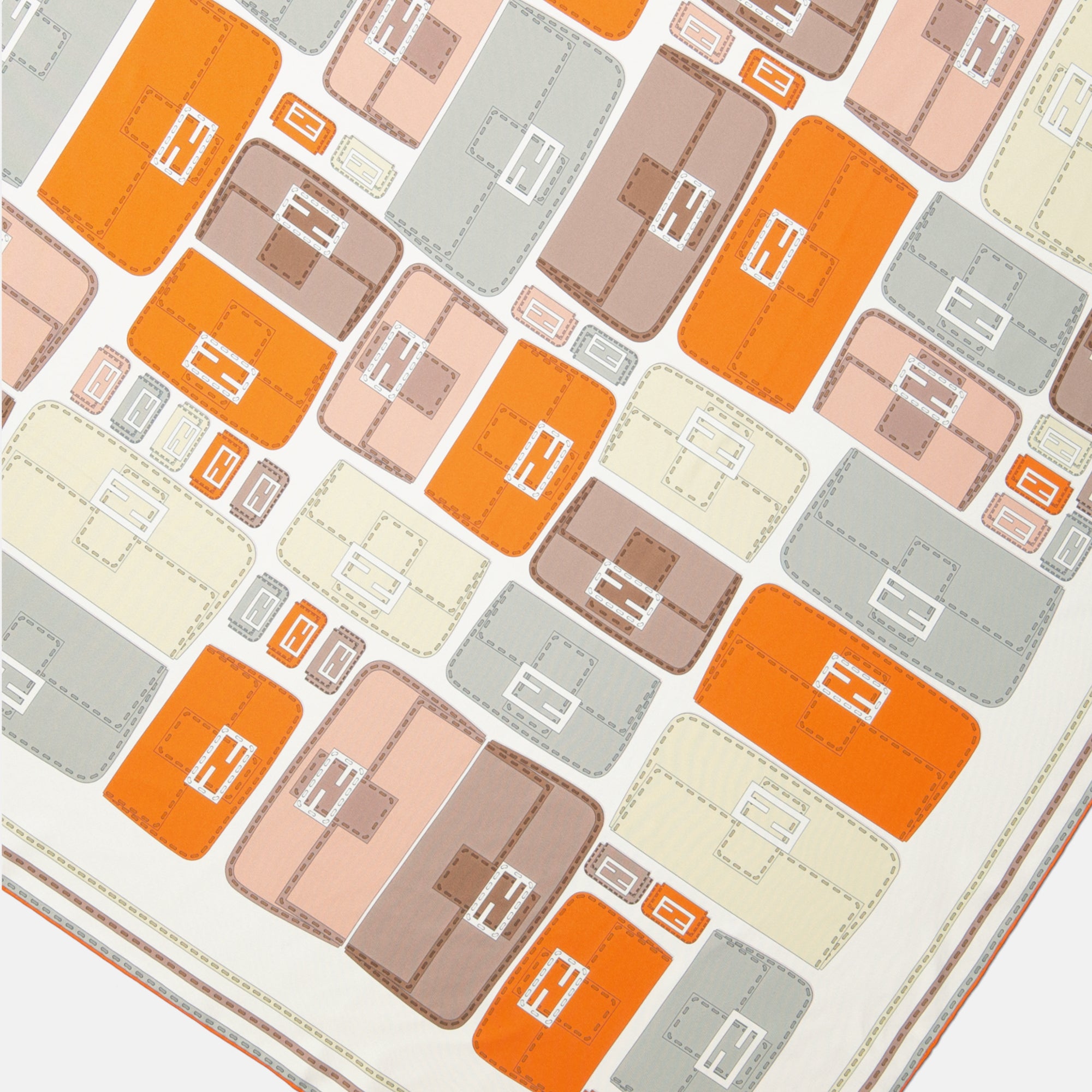 Écharpes, foulards et gants Foulard Baguette Fendi Orange Femme