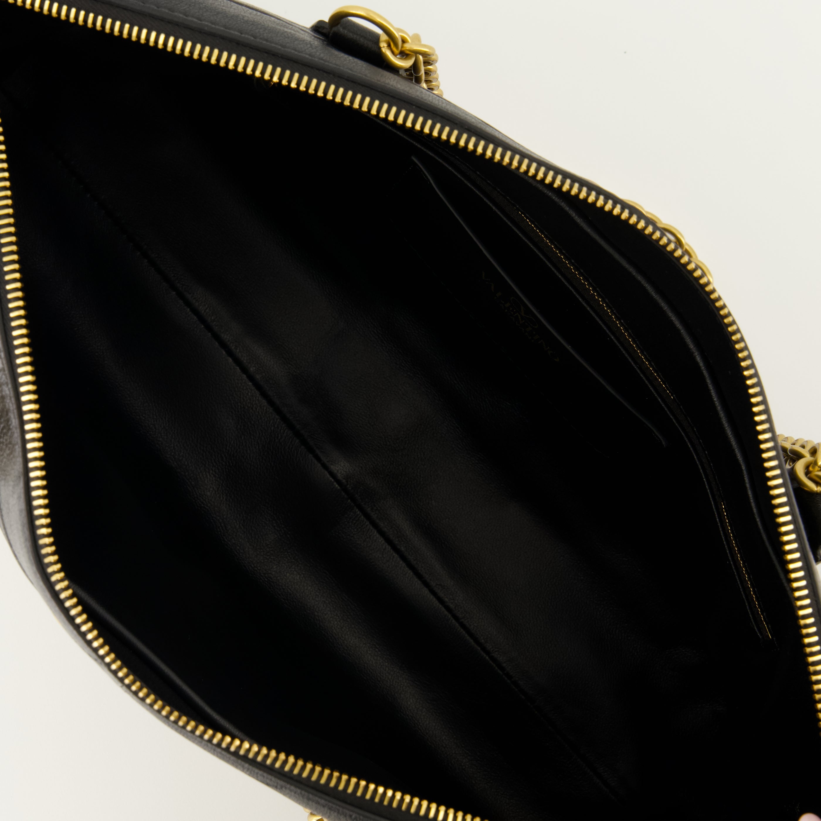 Sacs bandoulière Sac Panthea en cuir nappa noir Valentino Garavani Noir Femme