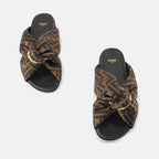 Offene schuhe Feel Sandalen Fendi Braun Femme