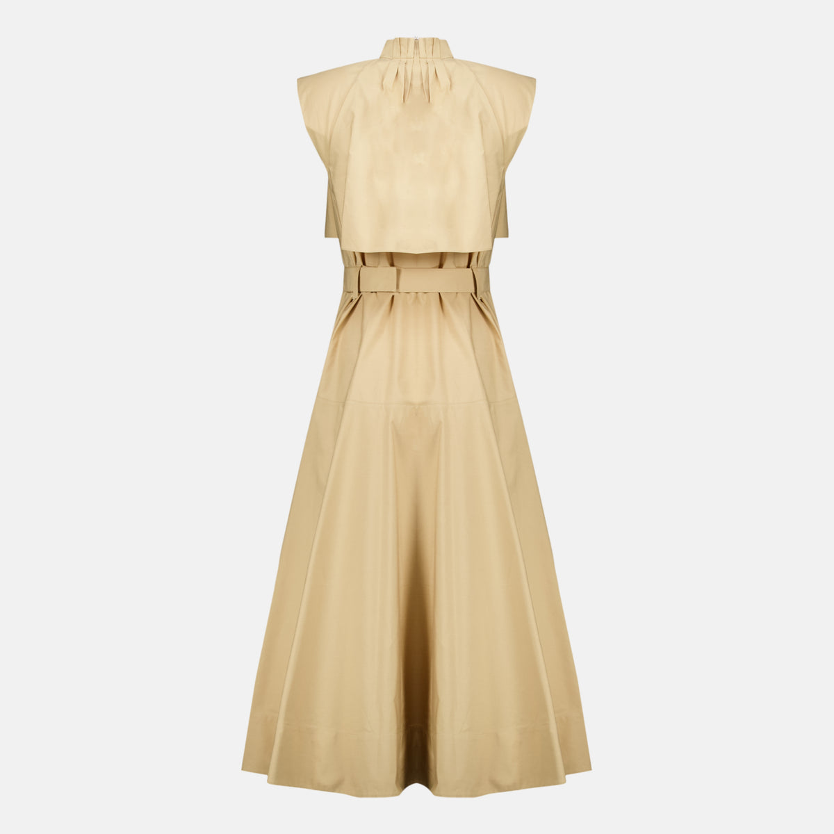 Robes Midi Poplin Dress Burberry Beige Femme