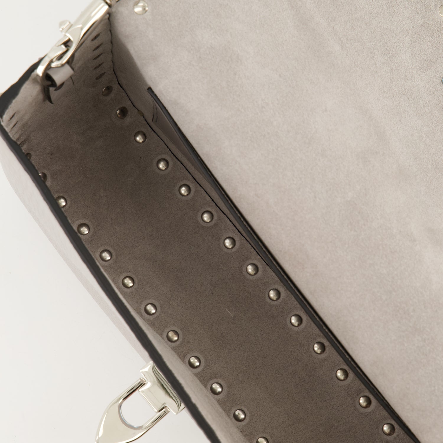 Umhängetaschen Rockstud Schultertasche Valentino Garavani Grau Femme