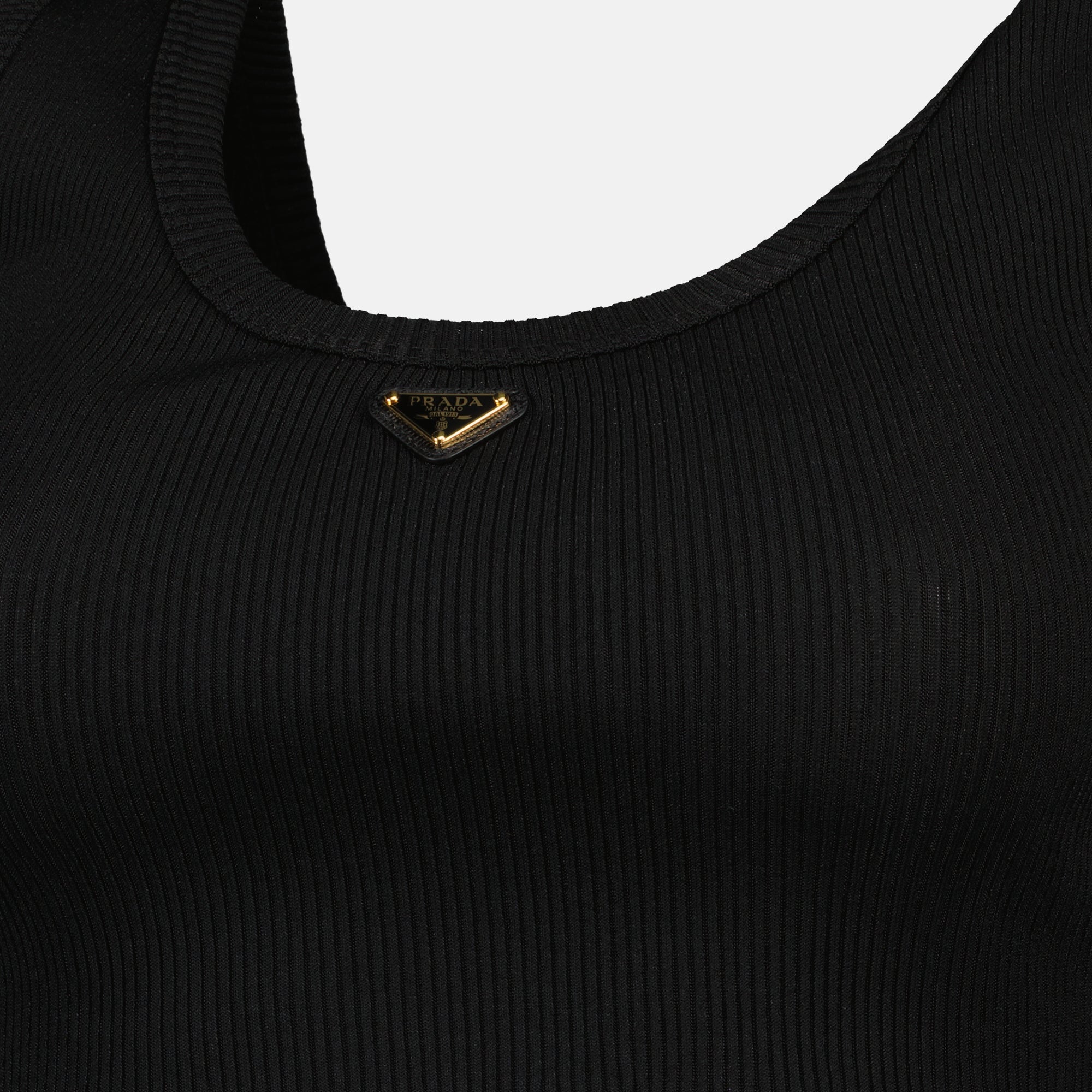 Tops Brassière logo Prada Noir Femme