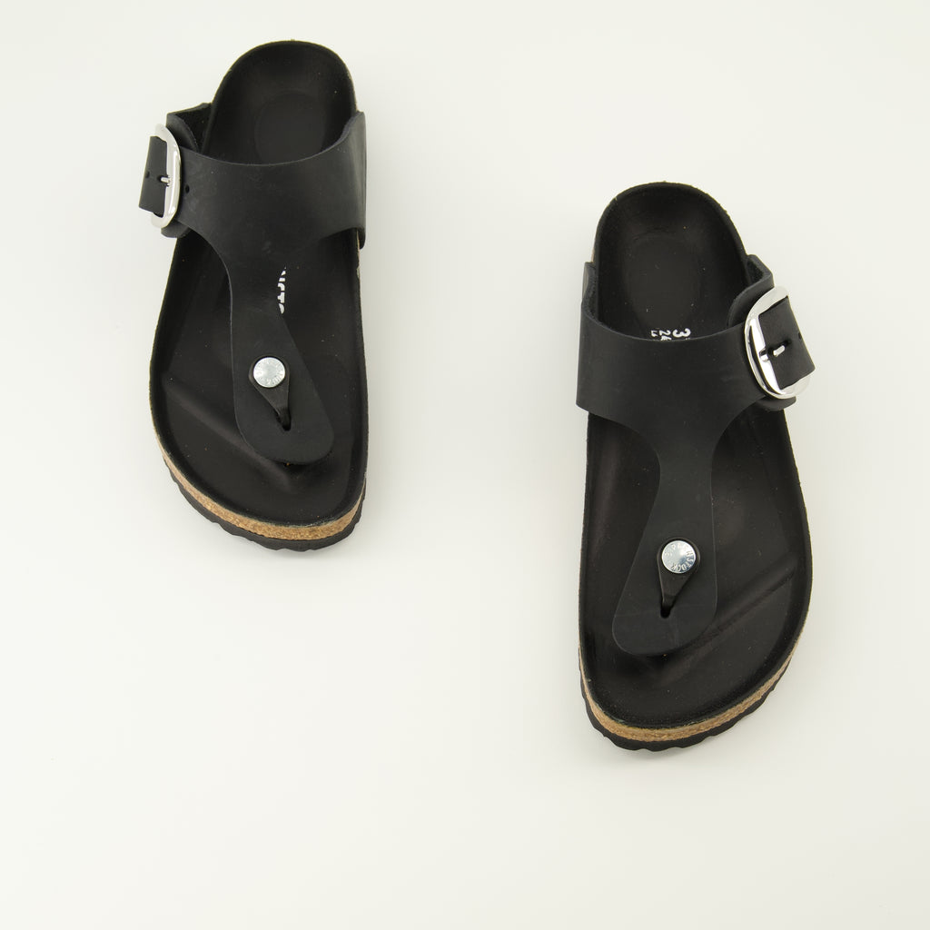 Image de l'article Sandales Gizeh Big Buckle de la marque Birkenstock pour Femme - Saison Automne-Hiver 2025 - Vue de dessus paire de chaussure