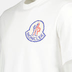 T-shirts T-shirt à logo Moncler Blanc Homme