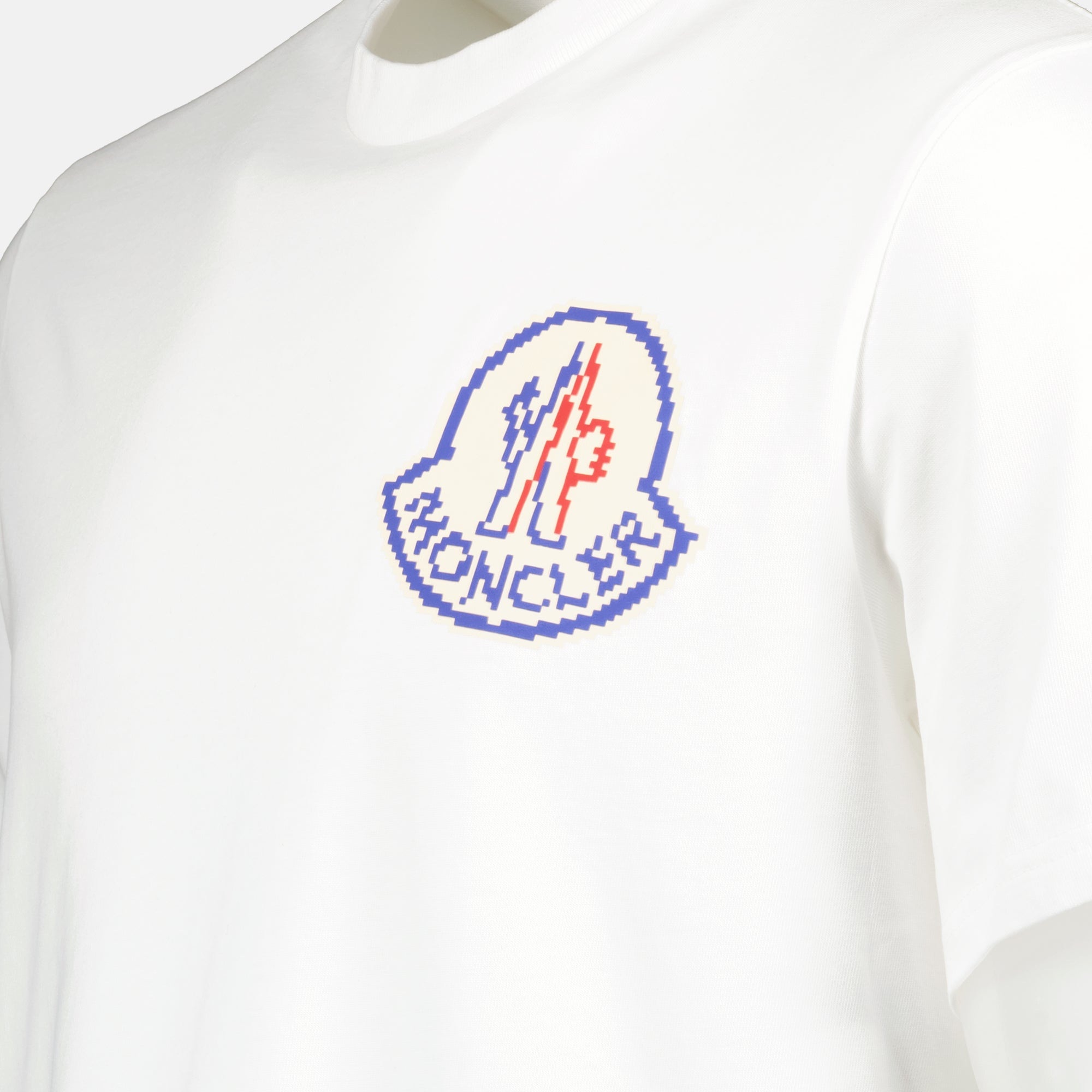 T-shirts T-shirt à logo Moncler Blanc Homme