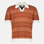 Immagine del polo in maglia coogie rossa del marchio Drole De Monsieur per Uomo - Stagione Primavera-Estate 2026 - Vista Fronte
