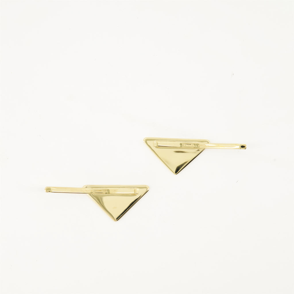 Chapeaux, casquettes et bonnets Épingles à cheveux Triangle Prada Noir Femme