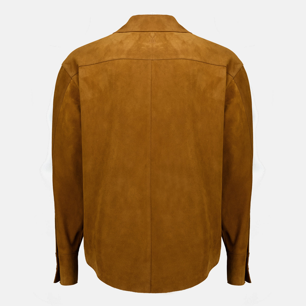 Manteaux Brown Suede Overshirt Ami PARIS Marron Unisexe