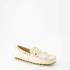 Mocassins Mocassins à franges Plaster Caster Valentino Garavani Blanc Femme