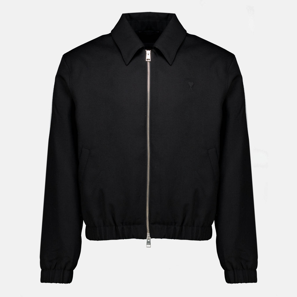 Vestes Black Wool Jacket Ami PARIS Noir Homme