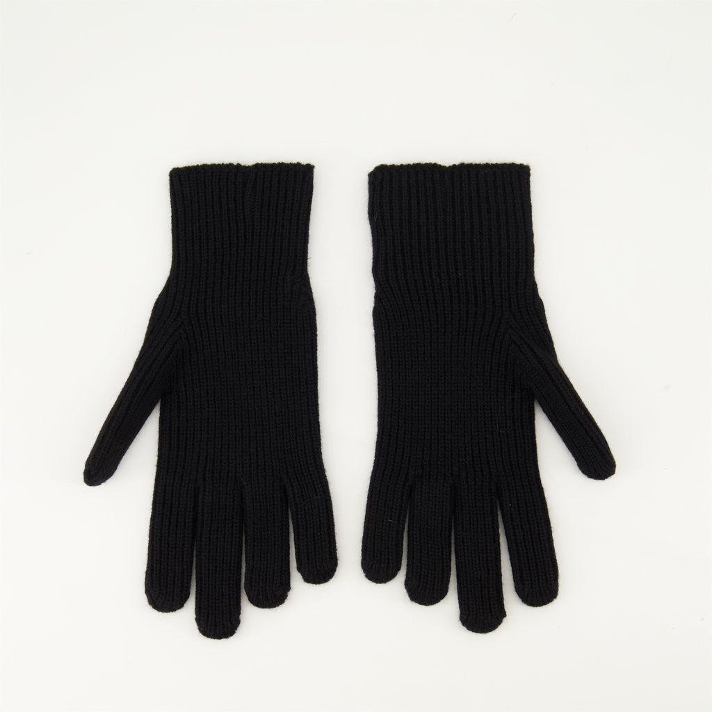 Écharpes, foulards et gants Gants en laine Moncler Noir Homme