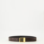 Image de l'article Ceinture 66 en cuir brillant de la marque Saint Laurent pour Femme - Saison Printemps-Été 2026 - Vue de Face