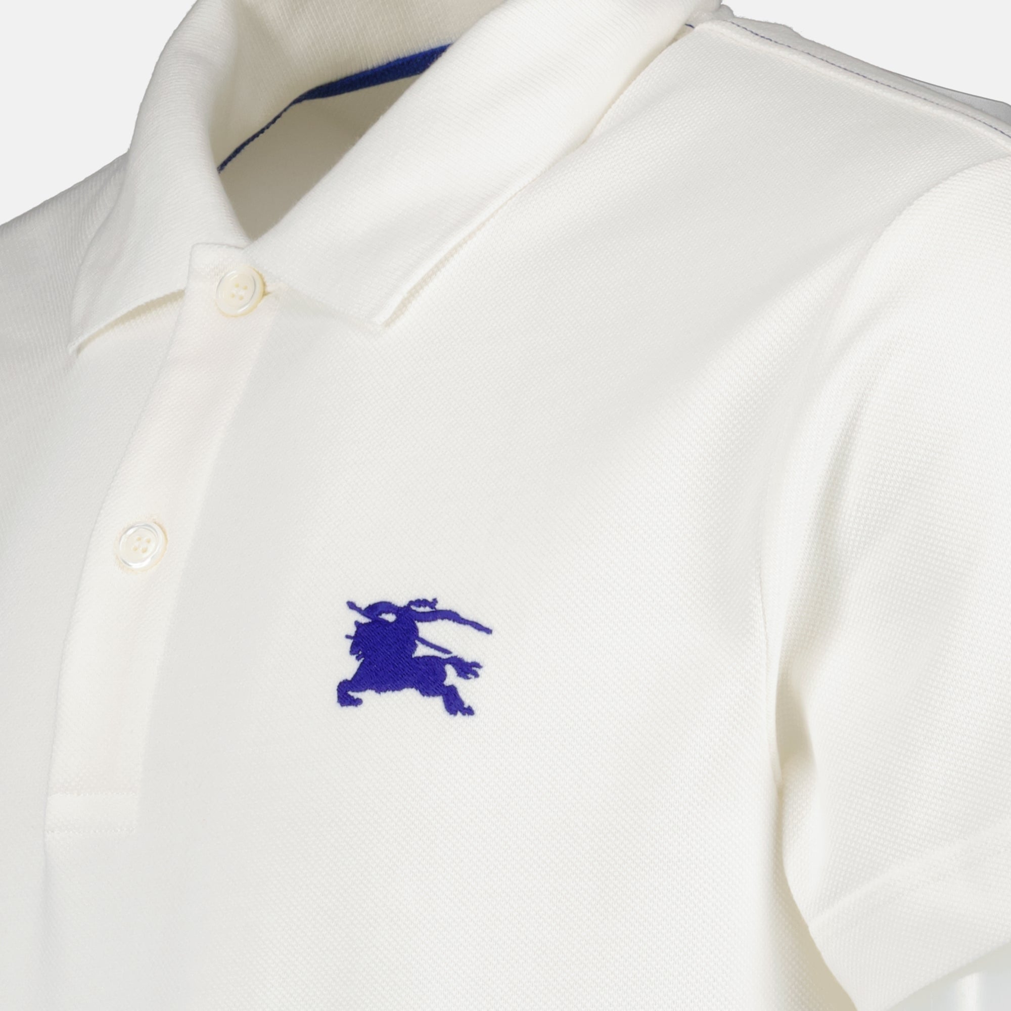 Polos Polo Cavalier EKD Burberry Blanco Homme