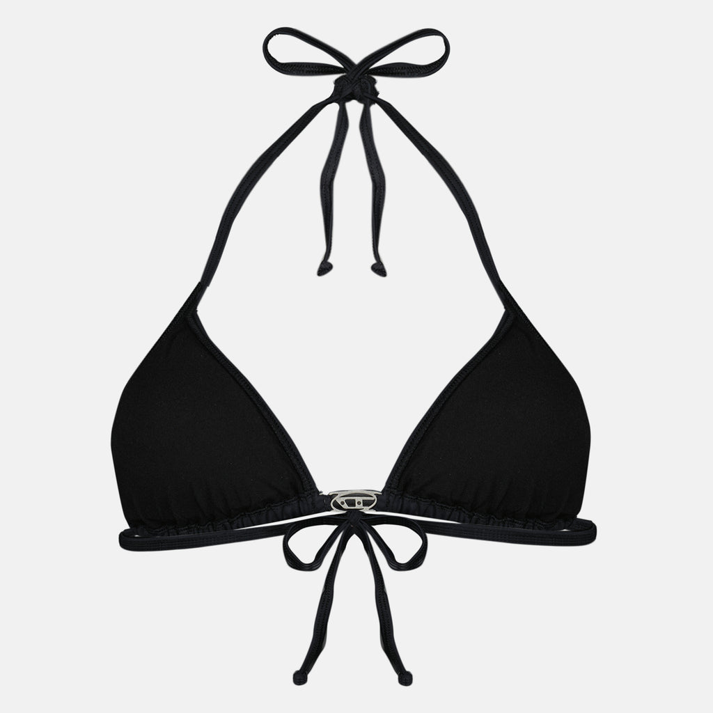 Bild des schwarzen Nylon-Bikini-Oberteils Elettra von Diesel für Frauen - Frühjahr/Sommer 2026 - Rückansicht