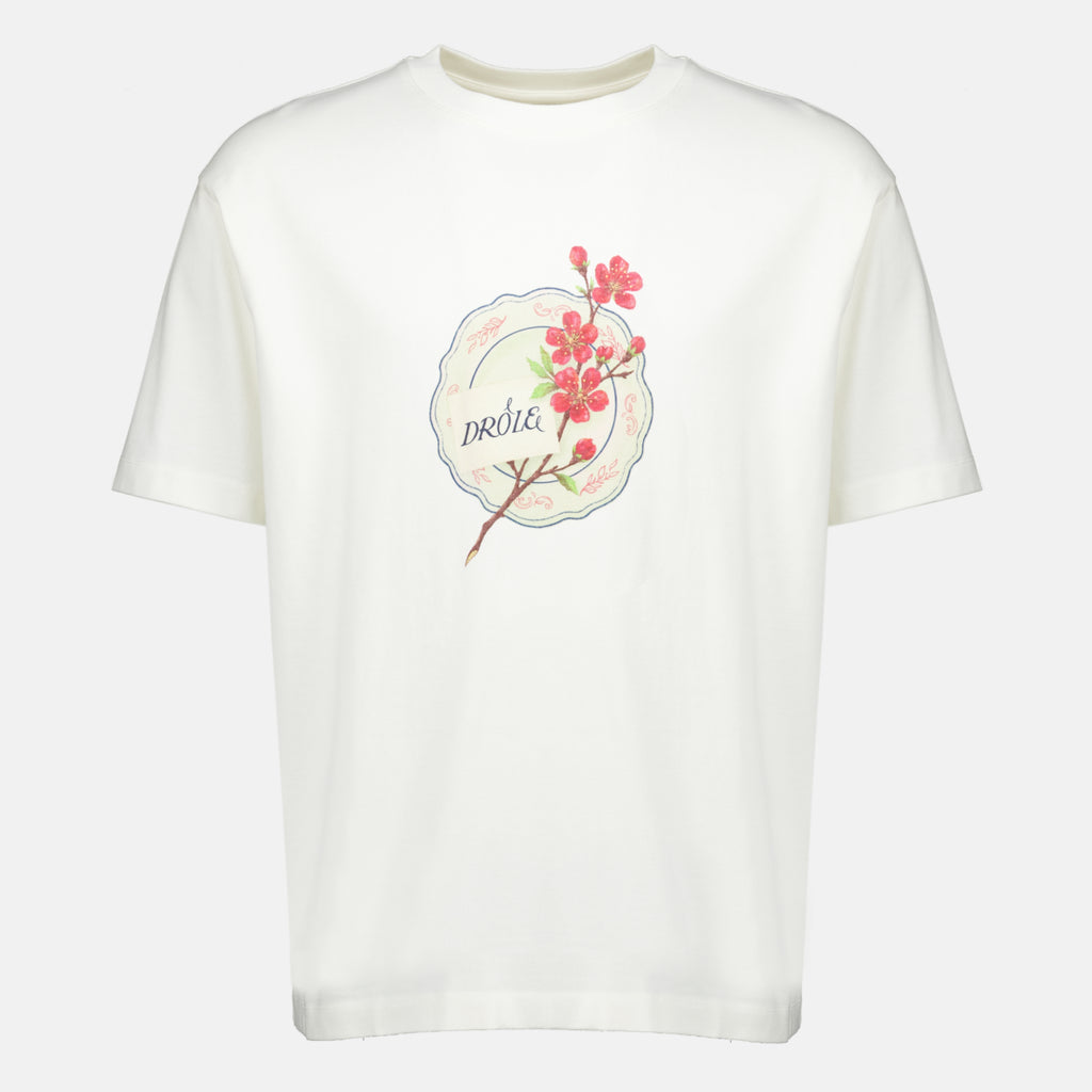 T-shirts T-shirt Drôle Porcelaine blanc Drole De Monsieur Blanc Homme