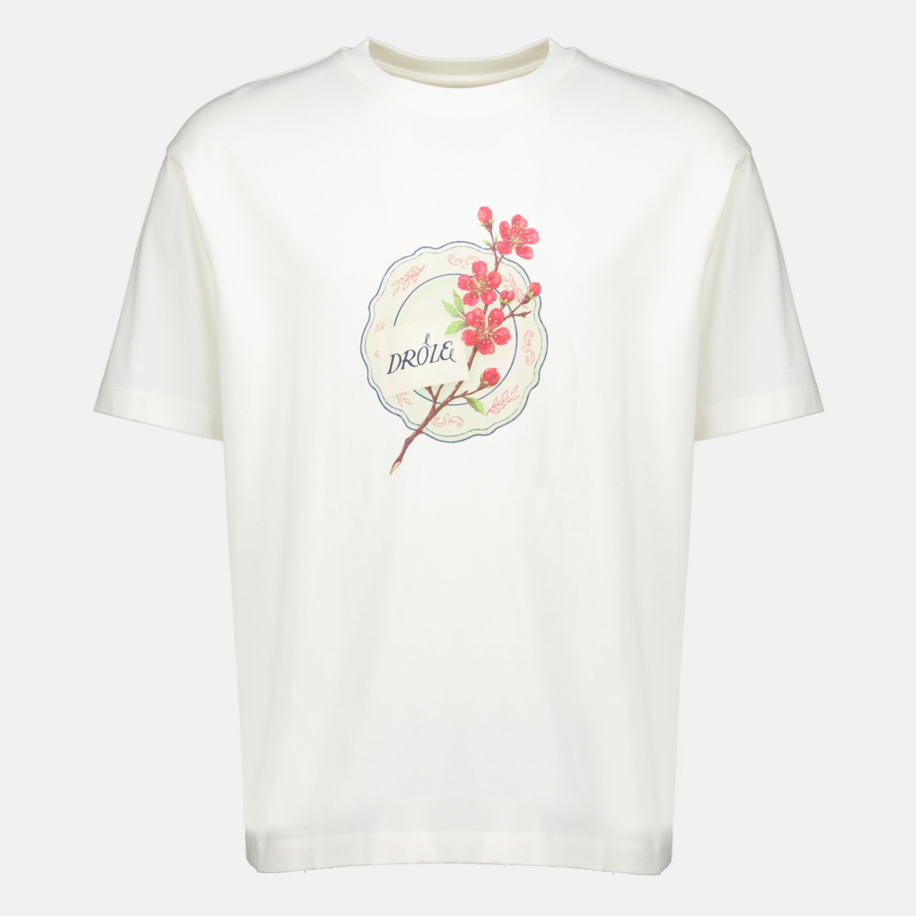 T-shirts T-shirt Drôle Porcelaine blanc Drole De Monsieur Blanc Homme
