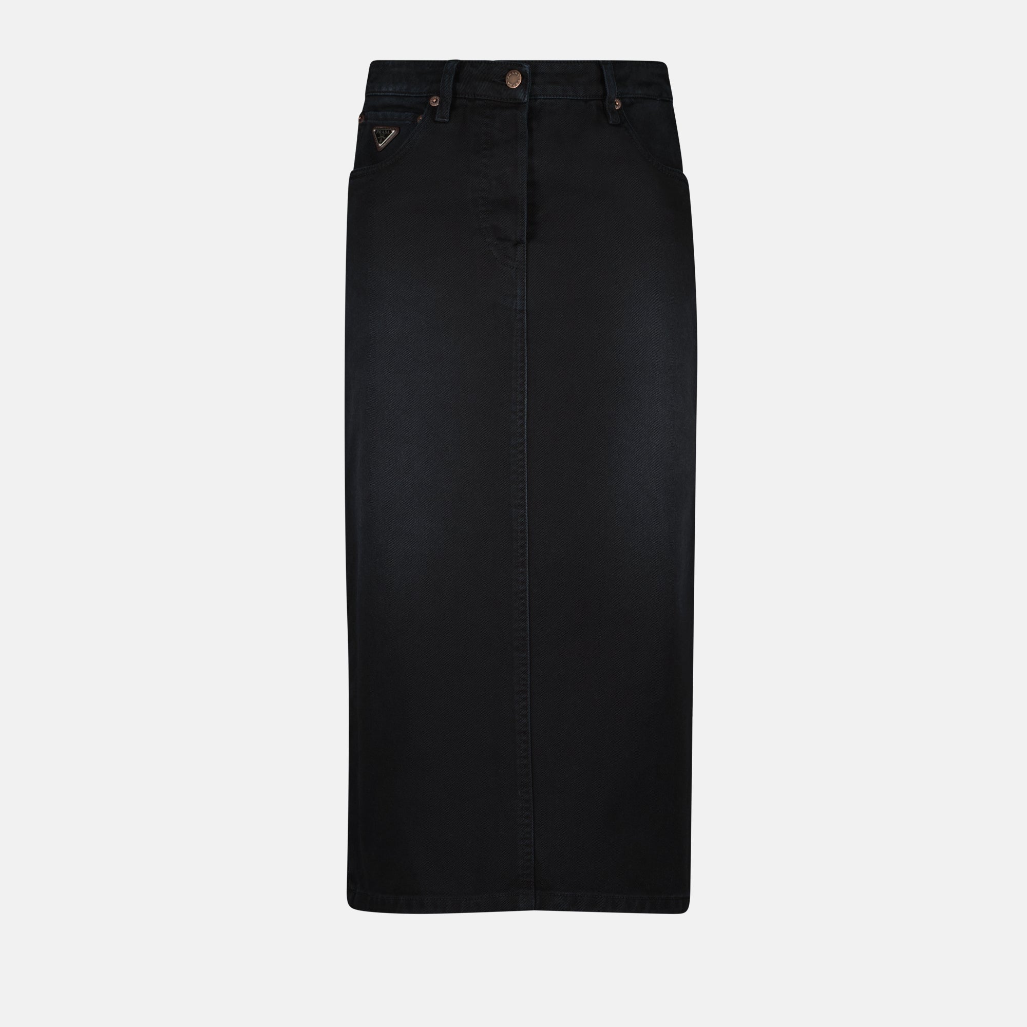 Jupes Jupe en jean Prada Noir Femme