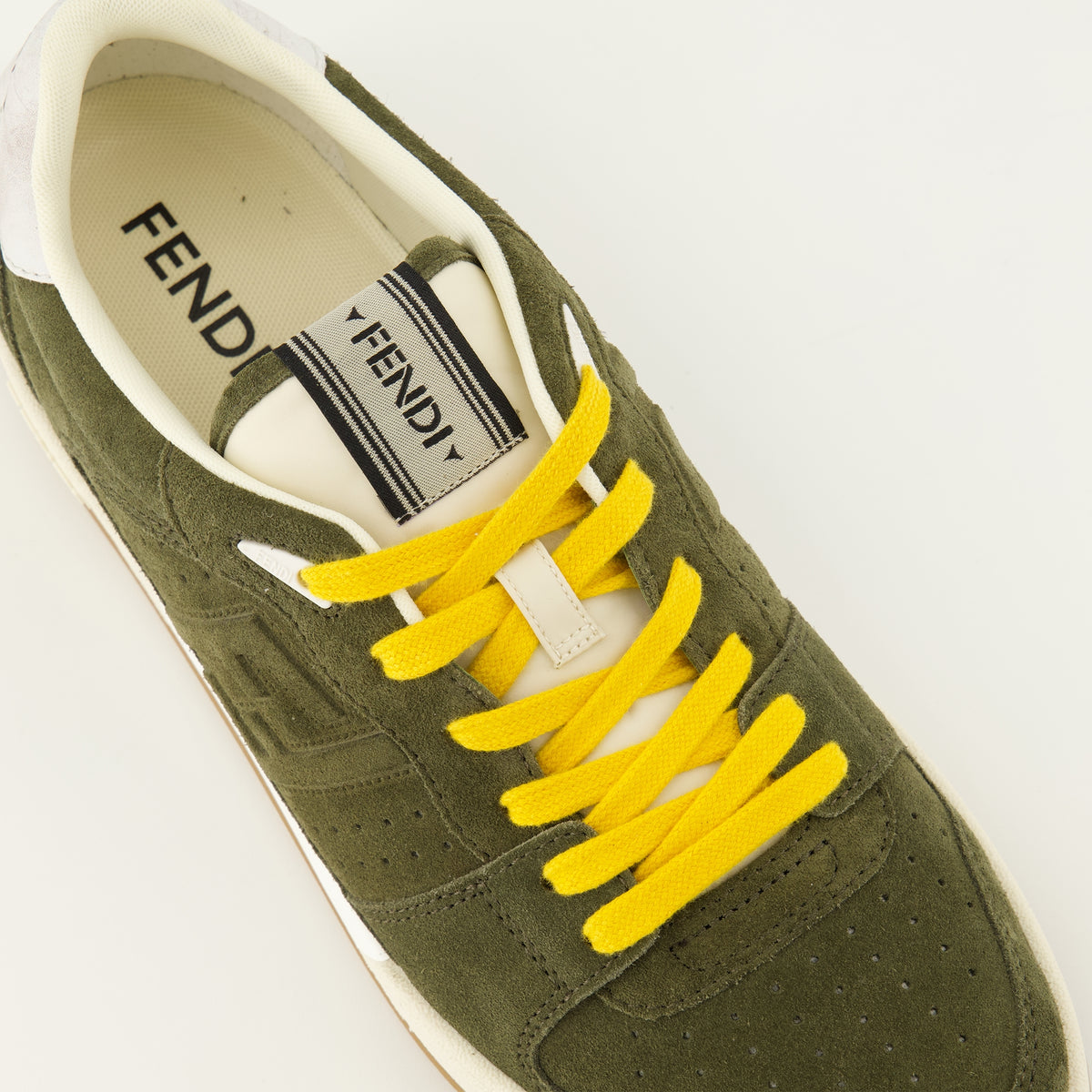 Baskets Baskets Fendi match kaki Fendi Kaki Homme