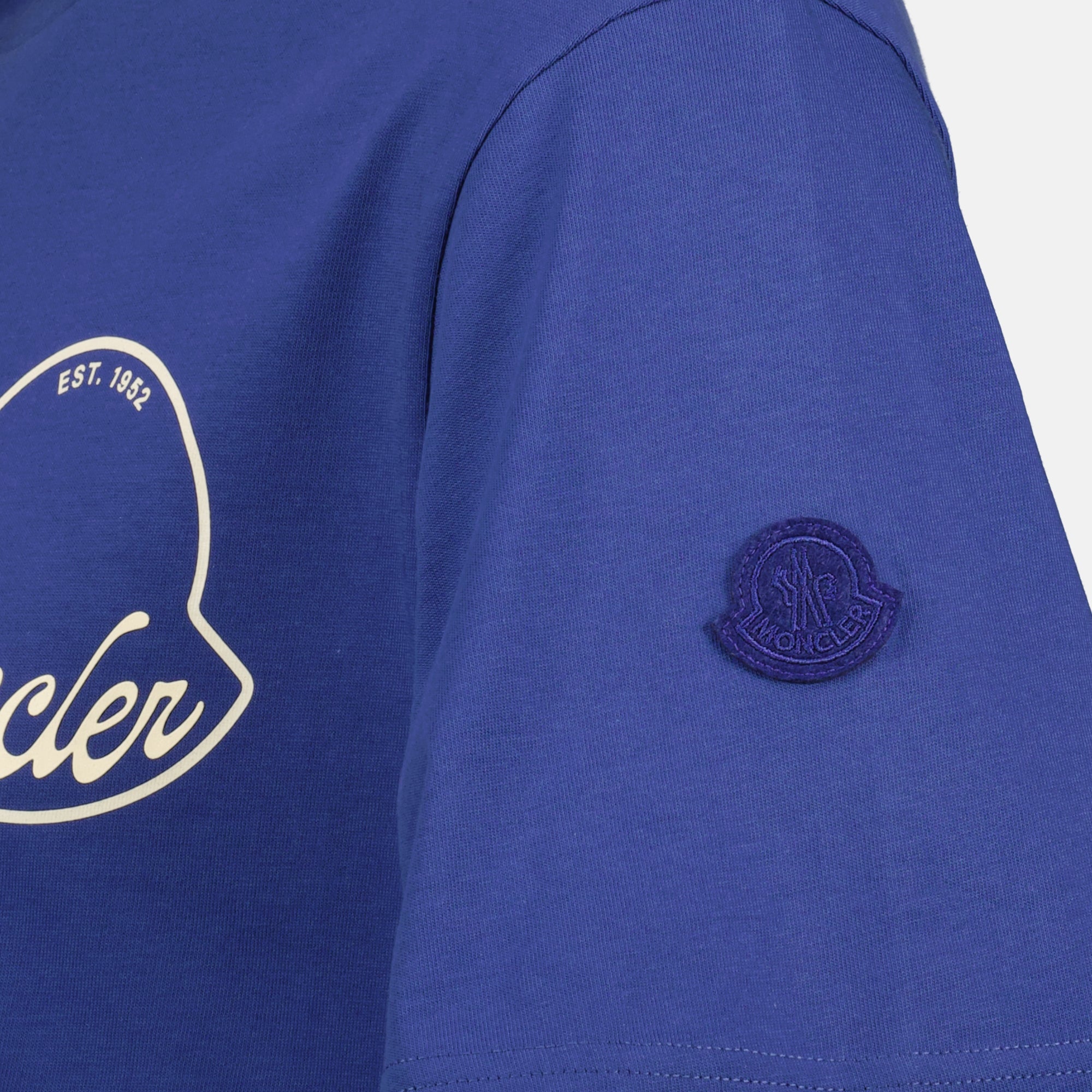 T-shirts T-shirt à logo Moncler Bleu foncé Homme