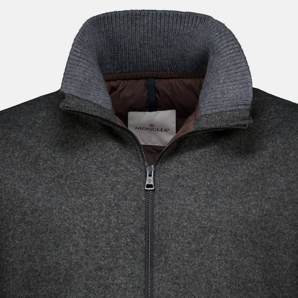 Vestes Doudoune Limberl en flanelle Moncler Gris Homme