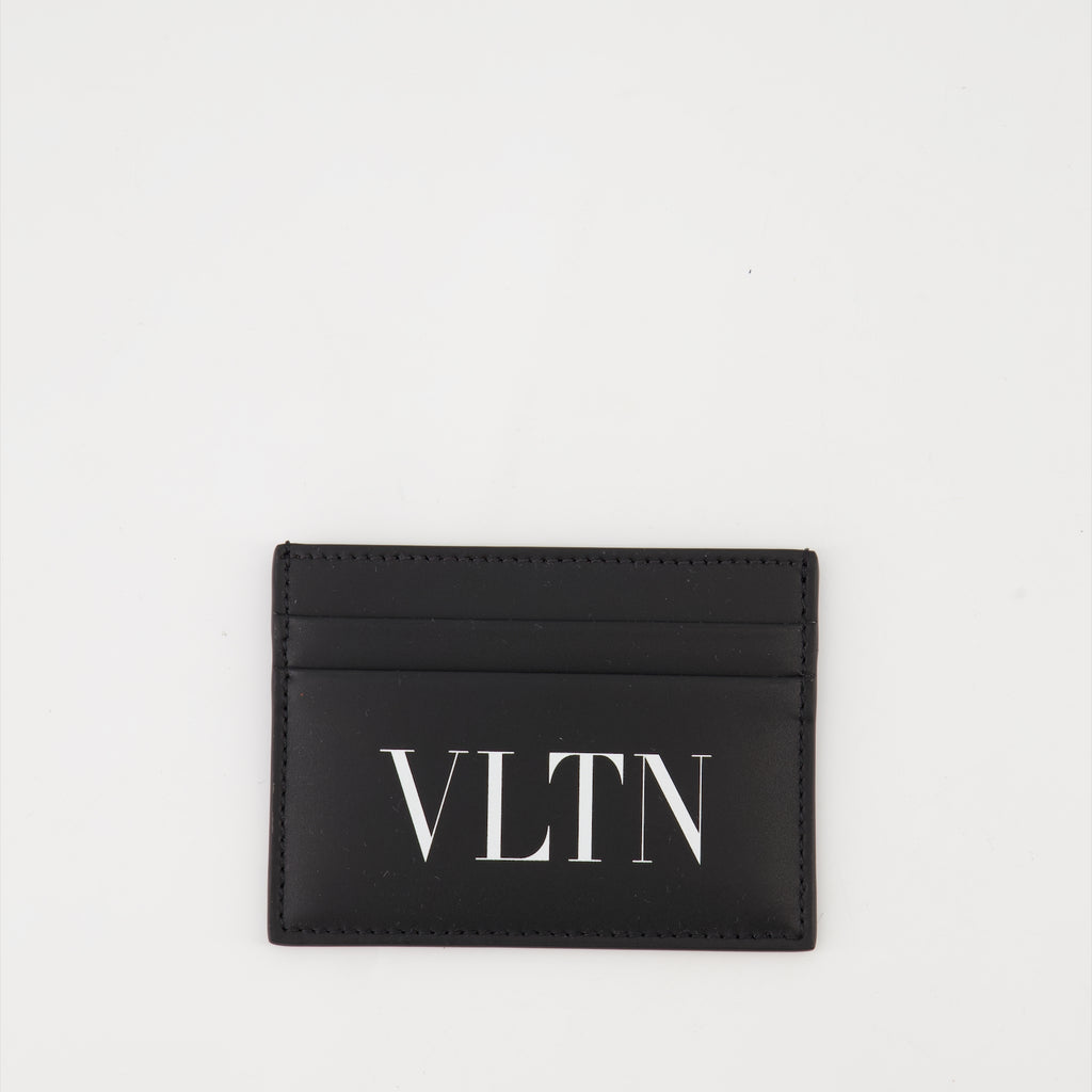 Small leather goods VLTN Cardholder Valentino Garavani Black Homme