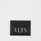 Small leather goods VLTN Cardholder Valentino Garavani Black Homme
