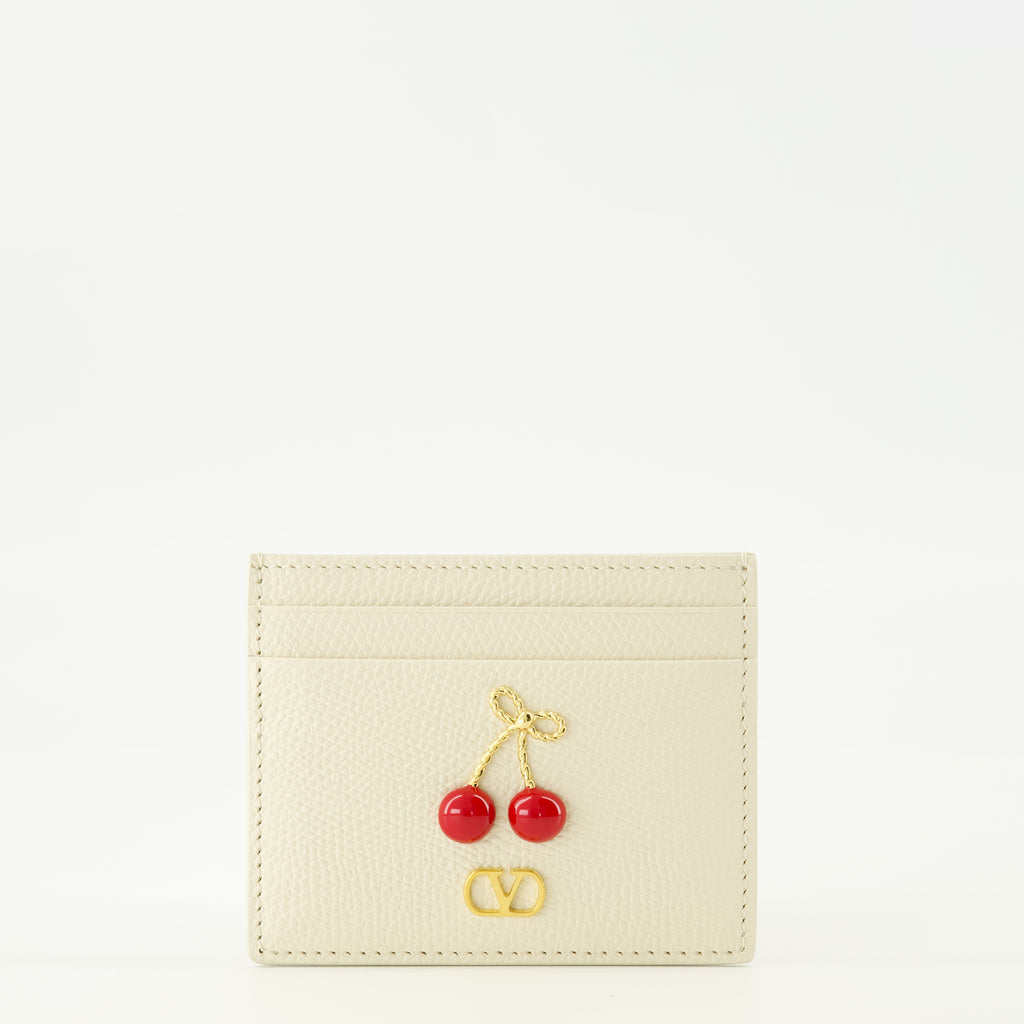 Petite maroquinerie ベージュ チェリフィック ウォレット Valentino Garavani Beige Femme