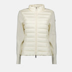 Vestes Veste bi-matière Moncler Blanc Femme