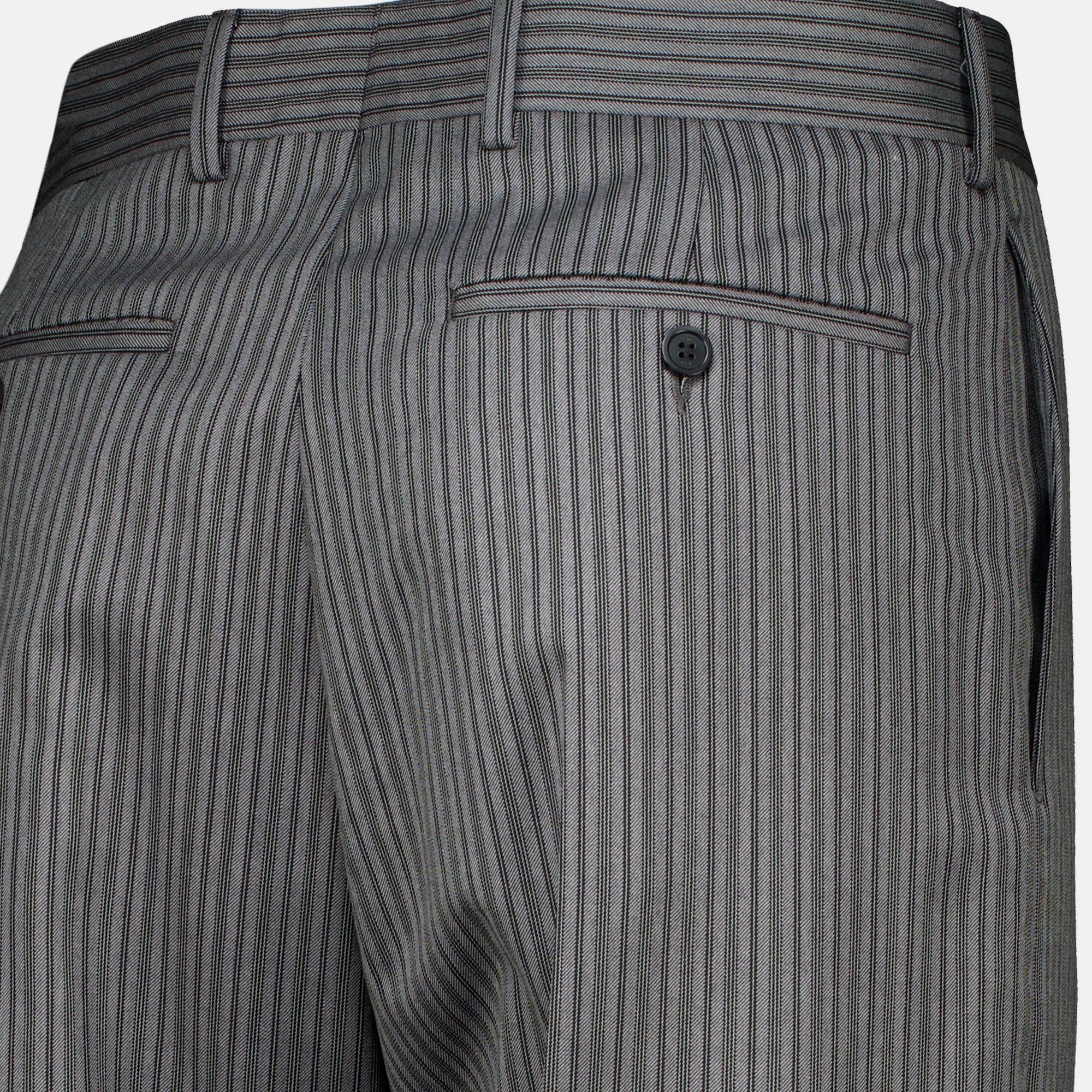 Pantalons Gray Striped Tailoring Pants Dior Gris Homme