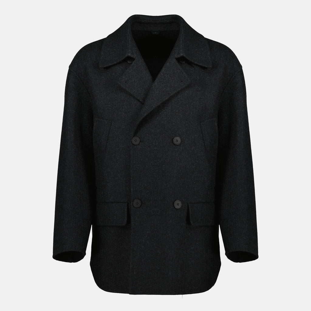 Image de l'article Manteau en laine gris de la marque Fendi pour Homme - Saison Automne-Hiver 2025 - Vue de Face